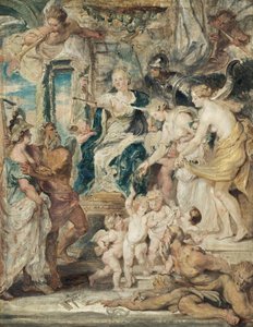 Det lyckliga styret (skiss till Medici-cykeln) av Peter Paul Rubens