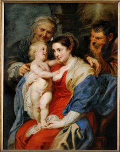 Den heliga familjen med Saint Anne av Peter Paul Rubens