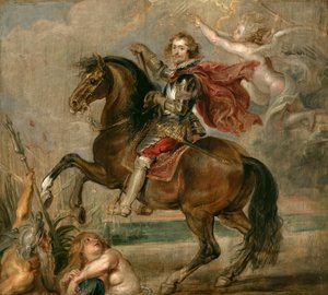 Ryttarporträtt av hertigen av Buckingham av Peter Paul Rubens