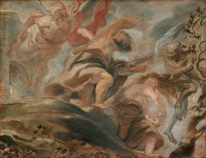 Fördrivningen ur Edens lustgård av Peter Paul Rubens