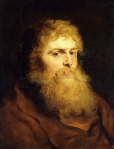 Huvudet av en skäggig man, av Peter Paul Rubens