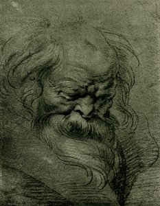 Huvudstudie för Bacchus av Peter Paul Rubens