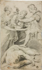 Herodias tar emot huvudet av Johannes döparen av Peter Paul Rubens