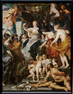 La félicité de la Regence av Peter Paul Rubens