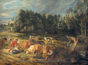 Landskap med en koherde av Peter Paul Rubens