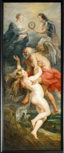 Le Triomphe de la verite, ou La parfaite et sincère union de la reine-mère et de son fils ... av Peter Paul Rubens