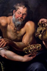 Lot och hans döttrar, ca 1610 (Olja på duk) av Peter Paul Rubens