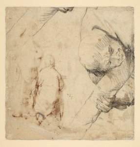Man som håller ett skaft av korset av Peter Paul Rubens