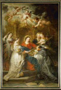 Maria framträder för den hl. Ildefonso av Peter Paul Rubens