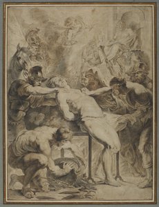 Saint Lawrences martyrskap, 1550 av Peter Paul Rubens