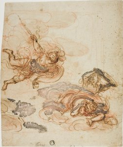 Kvicksilver jagar två harpyor av Peter Paul Rubens