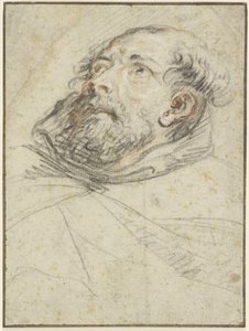 Munk som blickar uppåt (Exemplum doloris) av Peter Paul Rubens