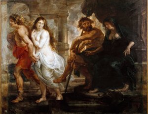 Orphee och Eurydice Målning av Peter Paul (Pierre-Paul) Rubens (eller Peter Paul eller Petrus Paulus) (1577-1640) 1636 Dim. 194x245 cm Madrid, Musee du Prado av Peter Paul Rubens