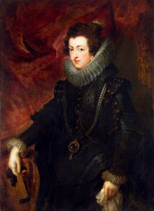 Porträtt av drottning Elisabeth av Frankrike 1602-1644, drottning gemål av Spanien, c1628-1629 av Peter Paul Rubens