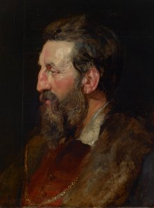 Porträtt av en man, ca 1615 (olja på panel) av Peter Paul Rubens