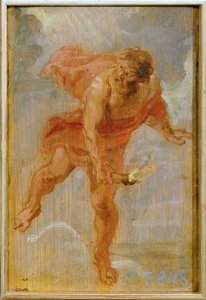 Prometheus med eldslågan (målning på trä) av Peter Paul Rubens