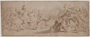 Försoning mellan romarna och sabinerna, ca. 163235. av Peter Paul Rubens