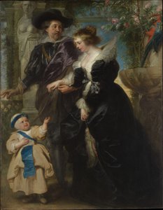 Rubens, Helena Fourment (1614-1673) och deras son Frans (1633-1678) av Peter Paul Rubens