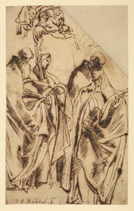 Saint Amandus och Saint Walpurga, c.1610 av Peter Paul Rubens