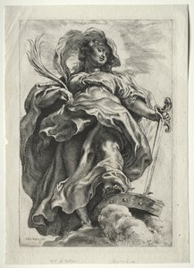 St. Catherine i molnen av Peter Paul Rubens