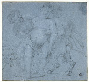 Silenus med stöd av två satyrer av Peter Paul Rubens