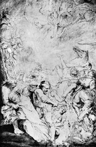 Skiss över St Livinus martyrskap, c1633, 1933. av Peter Paul Rubens