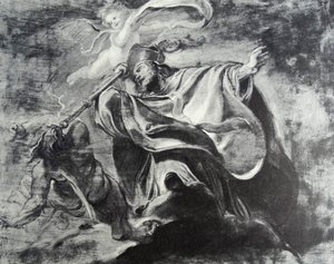 St Gregorius av Nazianzus av Peter Paul Rubens