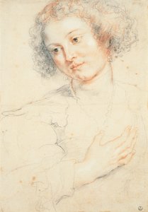 Studie av chefen för St. Apollonia (teckning) av Peter Paul Rubens