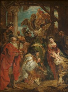 De tre vise männens tillbedjan av Peter Paul Rubens