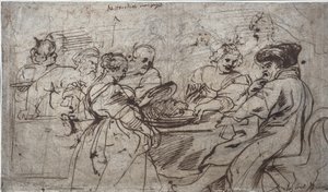 Herodes högtid (recto) av Peter Paul Rubens