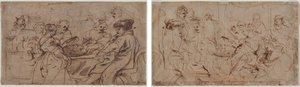 Herodes högtid (recto) Tomyris med Cyrus huvud (verso) av Peter Paul Rubens