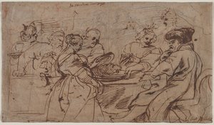 Herodes högtid recto Tomyris med huvudet av Cyrus verso, ca. 1637-1638. av Peter Paul Rubens
