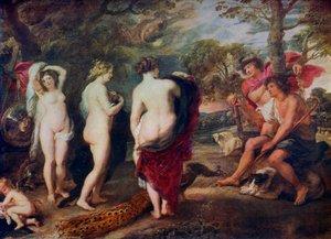 The Judgment of Paris, c1635-1638, 1912. av Peter Paul Rubens
