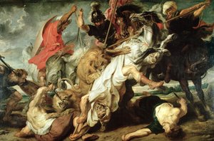 Lejonjakten av Peter Paul Rubens