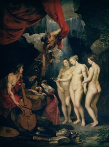 The Medici Cycle: Education of Marie de Medici (1573-1642) 1621-25 (olja på duk) av Peter Paul Rubens