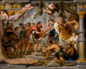 Mötet mellan Abraham och Melkisedek, c.1626 av Peter Paul Rubens