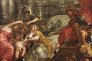 The Rubens Ceiling, Banqueting House, Whitehall, c.1629-34 (olja på duk) av Peter Paul Rubens