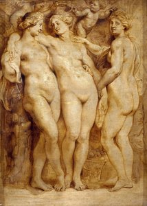 De tre nåderna, ca 1620-1623. av Peter Paul Rubens