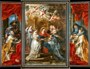 Sankt Ildefonsus triptyk av Peter Paul Rubens
