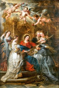 Sankt Ildefonsos triptyk av Peter Paul Rubens