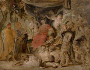 Roms triumf: Den unge kejsaren Konstantin hedrar Rom av Peter Paul Rubens