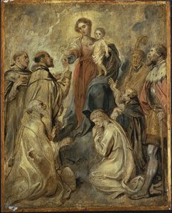 Rosenkransens jungfru och barn av Peter Paul Rubens