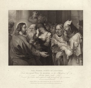 Kvinnan tagen i äktenskapsbrott av Peter Paul Rubens