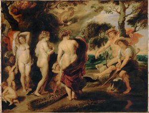Paris dom (målning på ek) av Peter Paul Rubens