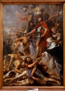 Judas Maccabees triumf Judas Maccabee (eller Maccabee), med smeknamnet hammaren, efterträdare till sin far Mattathias (Matathias, Mattatias) i spetsen för den judiska revolten mot förtrycket av seleukiderna under Antiokias regeringstid av Peter Paul Rubens