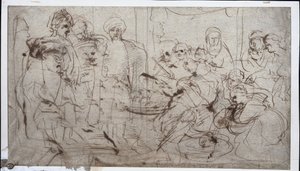 Tomyris med Cyrus huvud (verso) av Peter Paul Rubens