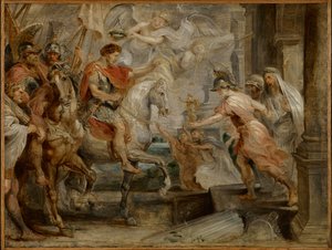 Konstantins triumfartade intåg i Rom av Peter Paul Rubens