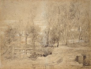 Skogsscen, tidigt 1600-tal av Peter Paul Rubens