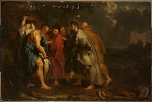 Apostlarnas fynd av myntet inuti fisken av Peter Paul Rubens