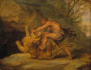 Simson och lejonet, ca 1640